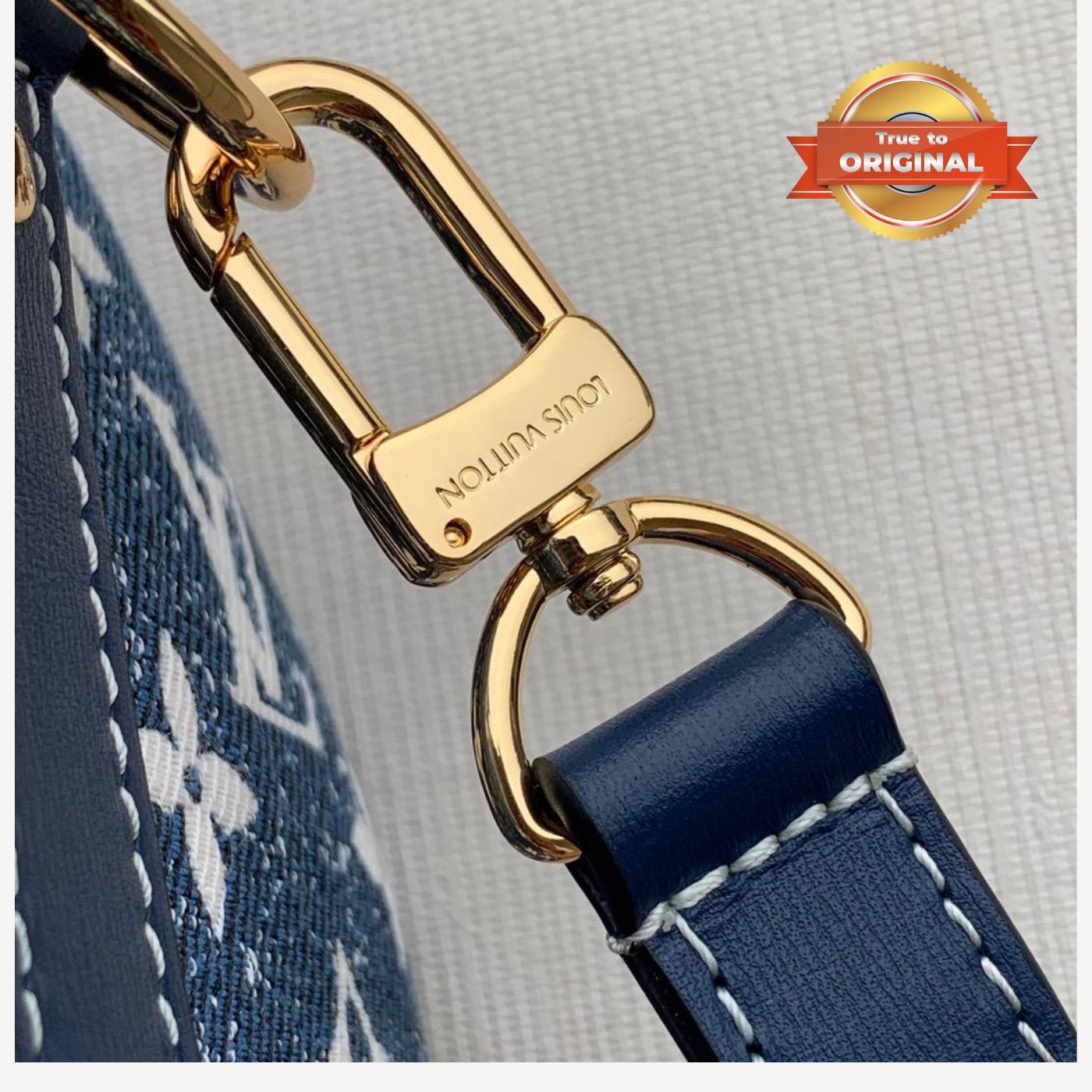 [True-to-ORIGINAL] Louis Vuitton Speedy Bandouliere 25 Monogram Denim Jacquard Navy Blue 9.8in/25cm